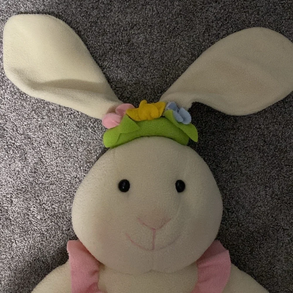 Vintage Zany Brainy Bunny Rabbit Stuffed Toys Stuffies Plush Easter Boy & Girl